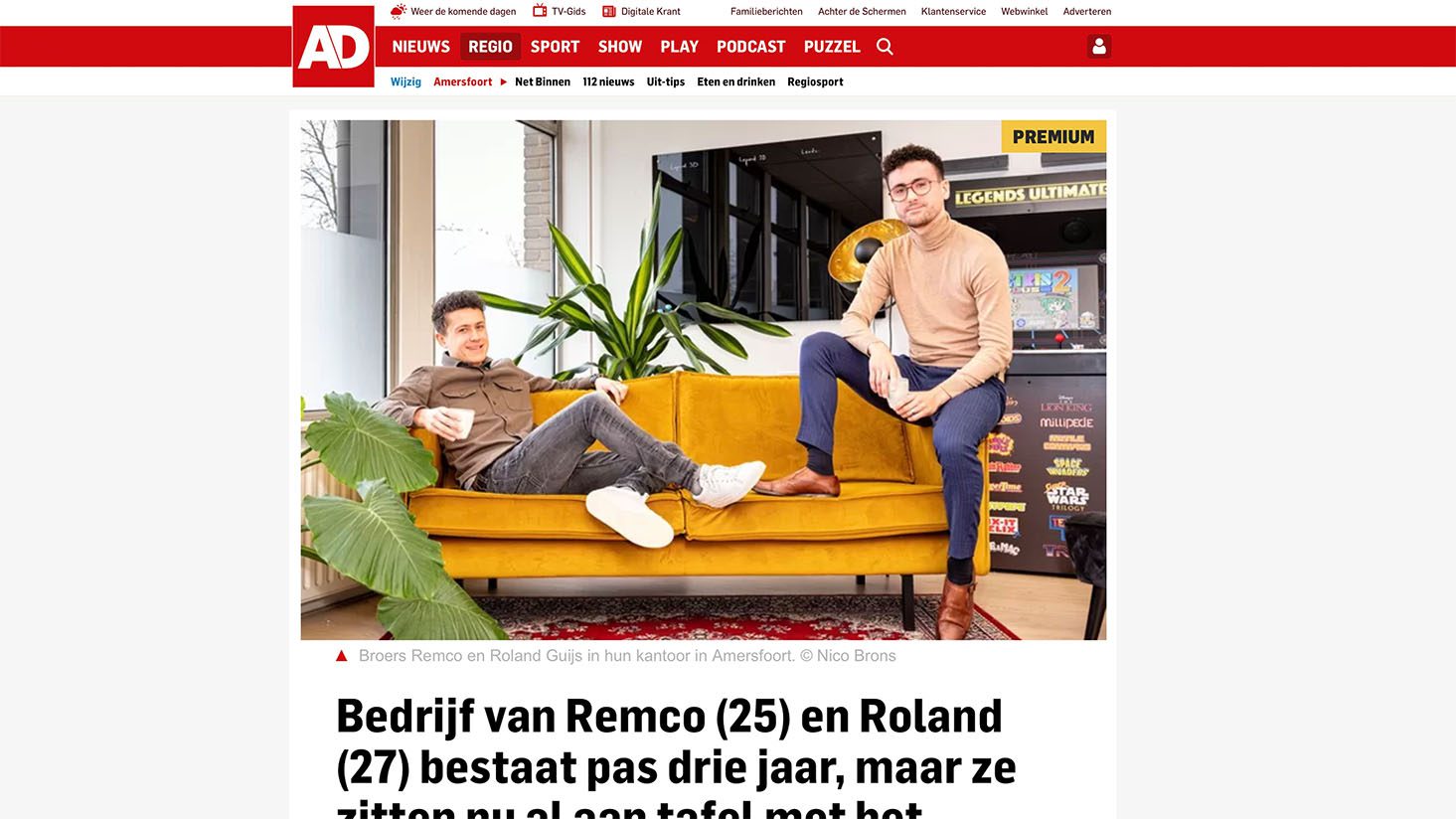 AD.nl: Roland en Remco maken techniek ‘sexy’